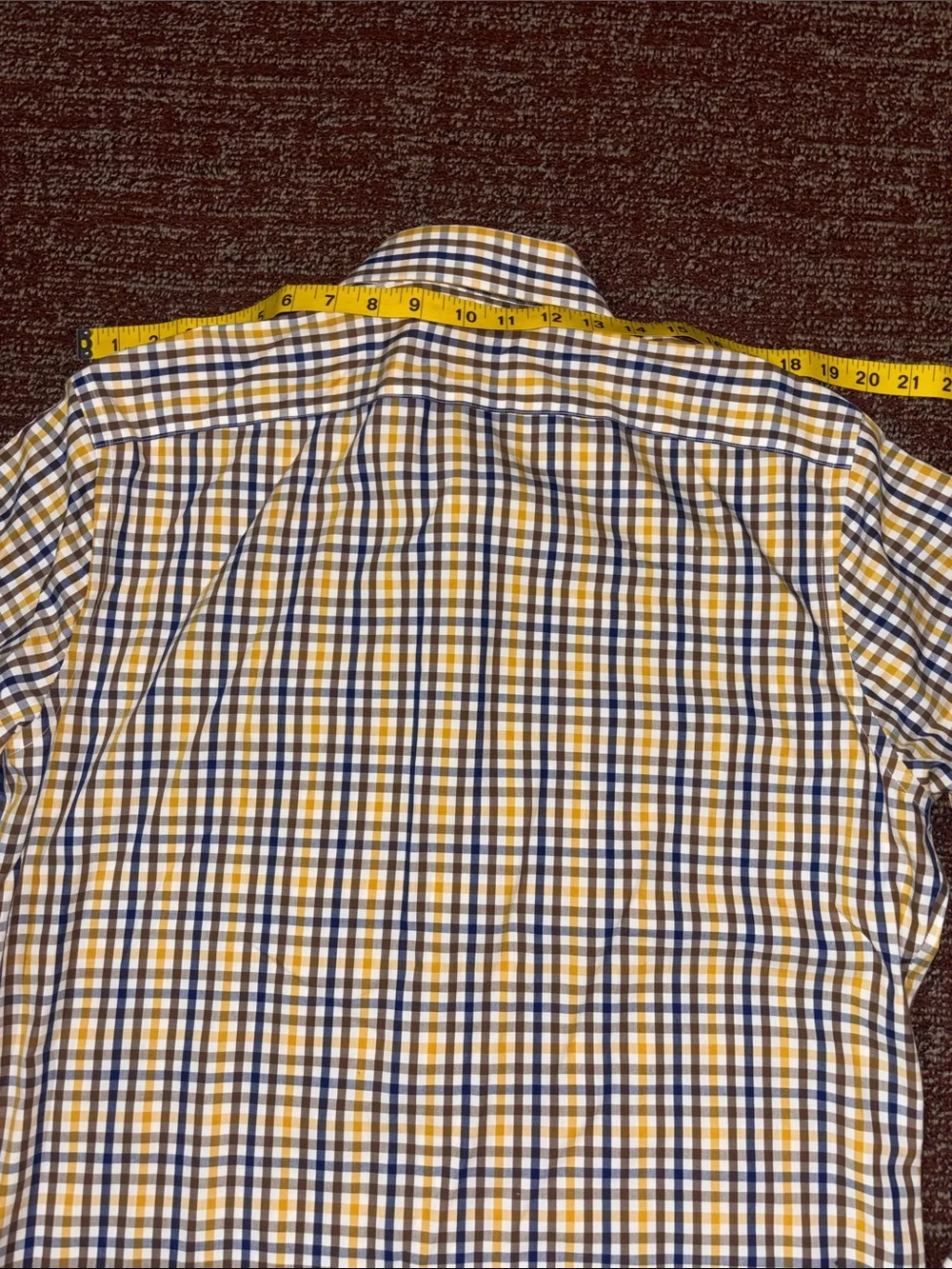 Banana Republic plaid button down dress shirt grant fit long sleeve large